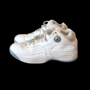 Nike Air Jordan Jumpman Team White University Blue Sneakers Sz 12